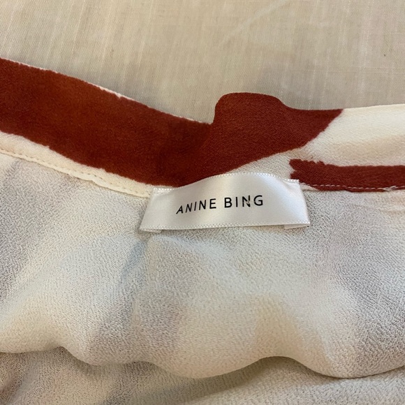 Anine Bing Lucky Wrap Skirt- Red Zebra (15) - Picture 12 of 15